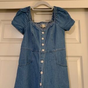 Madewell Denim Sweetheart Mini Dress